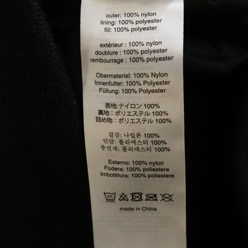 entire studios(エンタイア スタジオ) 25SS BROAD BOMBER ナイロン キルティング ジップアップ ボンバー ジャケット ブラック ES2540