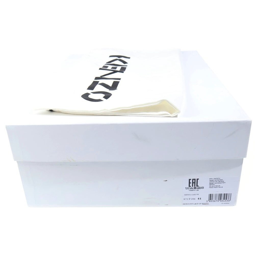 KENZO(ケンゾー) K-MOUNT LACE UP LEATHER BOOT レースアップレザーブーツ ブラック FA65BT011L66