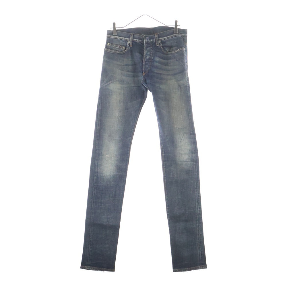 Dior HOMME(ディオールオム) 07AW JAKE ダメージ加工 ボタンフライ スキニーデニムパンツ ジーンズ インディゴ