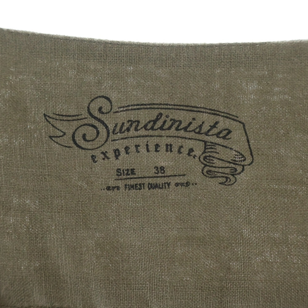 SUNDINISTA EXPERIENCE(サンディニスタエクスペリエンス) SUNDINISTA EXPERIENCE (サンディニスタエクスペリエンス) リネン ピンタック 長袖シャツ カーキ