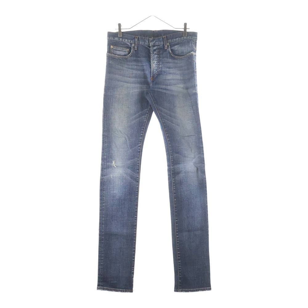 Dior HOMME(ディオールオム) 07AW JAKE ダメージ加工 ボタンフライ スキニーデニムパンツ ジーンズ インディゴ