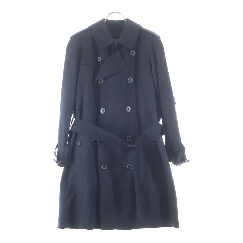 MACKINTOSH(マッキントッシュ) 裏地チェック ライナー付き ウール トレンチコート ネイビー G1B32-203-29