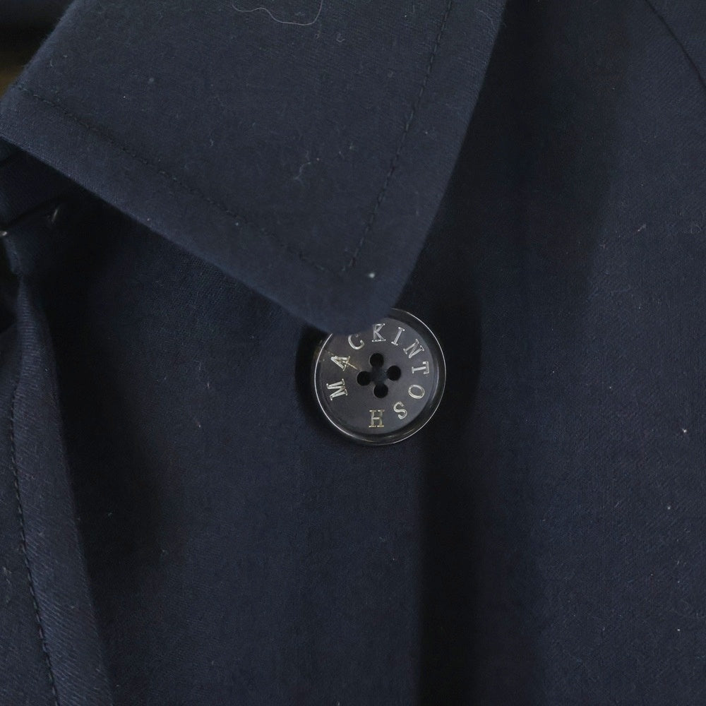 MACKINTOSH(マッキントッシュ) 裏地チェック ライナー付き ウール トレンチコート ネイビー G1B32-203-29