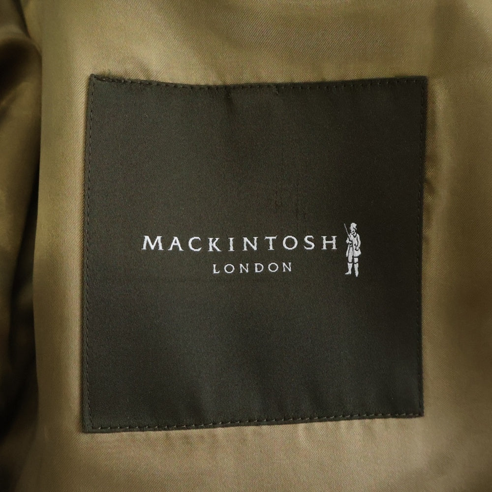 MACKINTOSH(マッキントッシュ) 裏地チェック ライナー付き ウール トレンチコート ネイビー G1B32-203-29