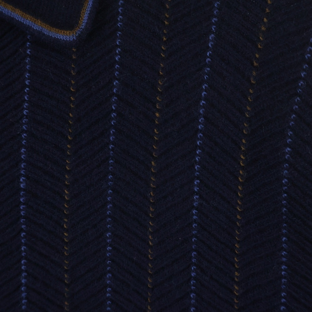 SUPREME(シュプリーム) 25SS Herringbone Cardigan ヘリンボーン ストライプニットカーディガン ネイビー