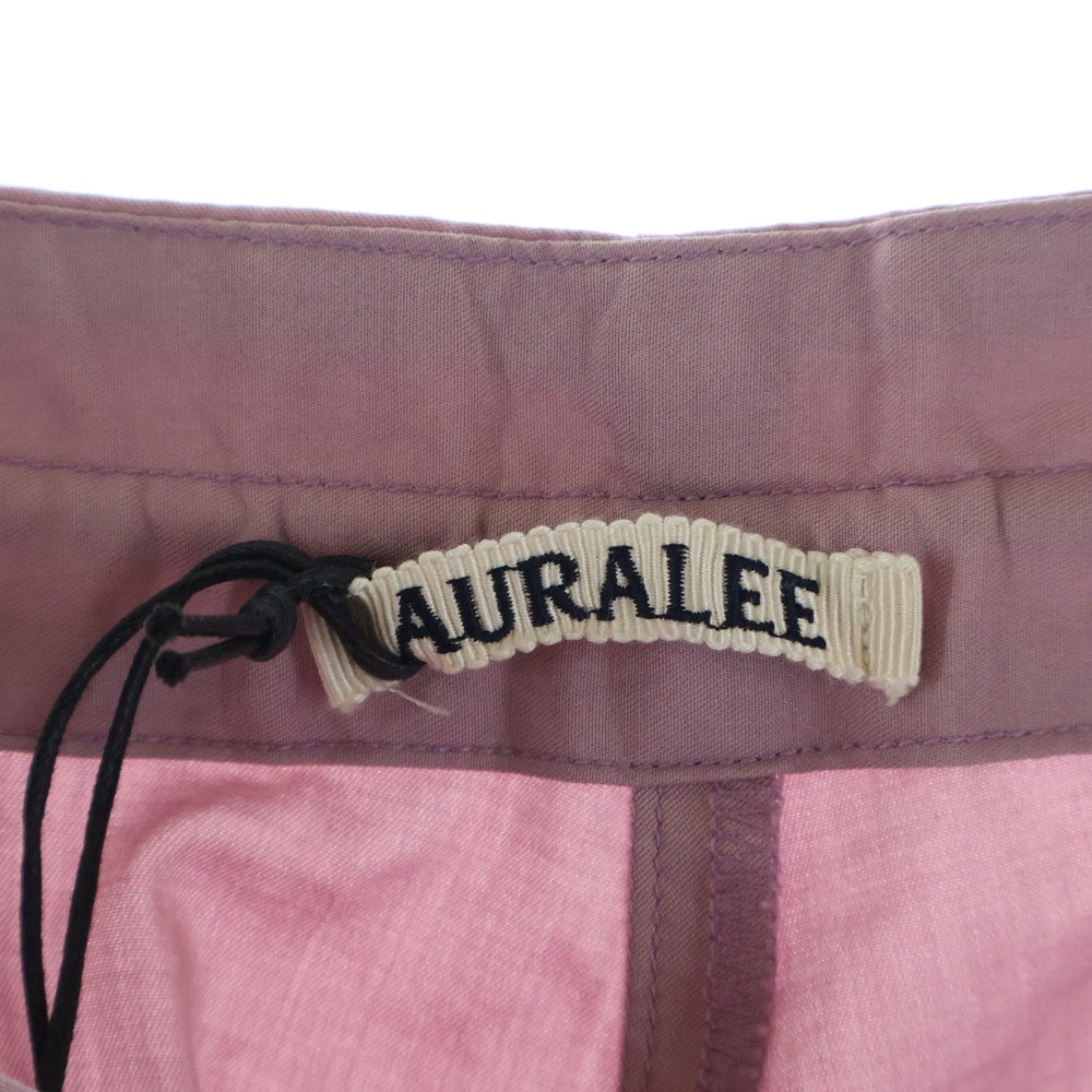 AURALEE(オーラリー) WASHED FINX TWILL EASY WIDE PANTS ウォッシュド フィンクス ツイル イージー ワイド パンツ パープル A00P03TN