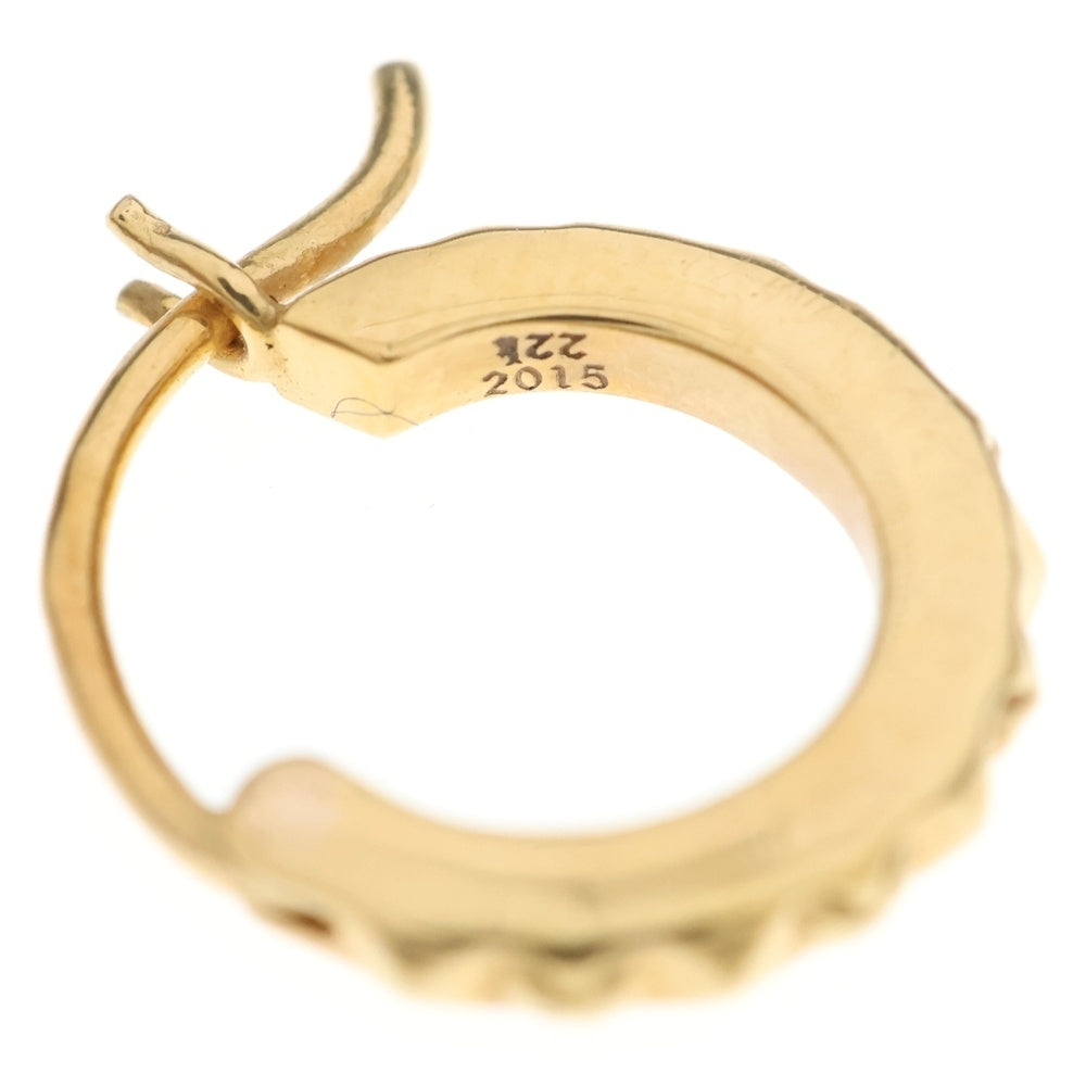 CHROME HEARTS(クロムハーツ) 22K TINY TFP HOOP タイニーフープ ピアス ゴールド