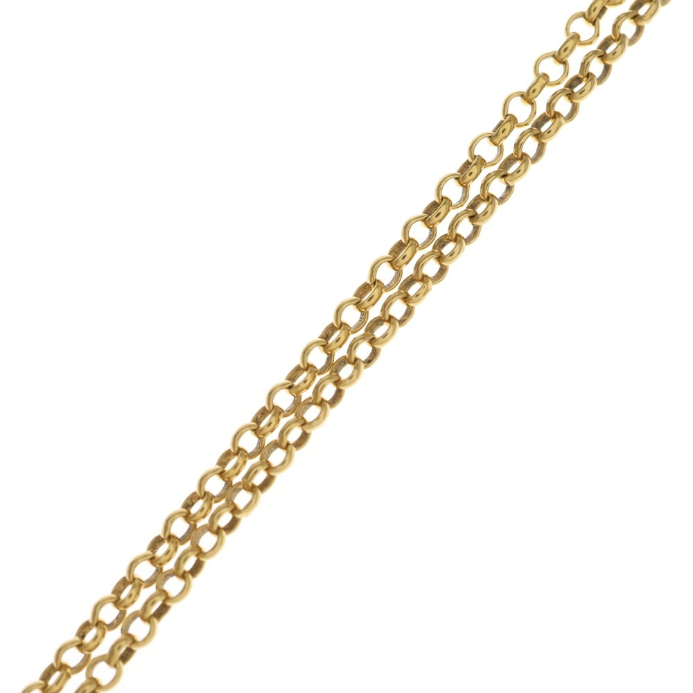 CHROME HEARTS(クロムハーツ) 22K NECKCHAIN R18 ロールチェーンネックレス 18inch ゴールド BCA010
