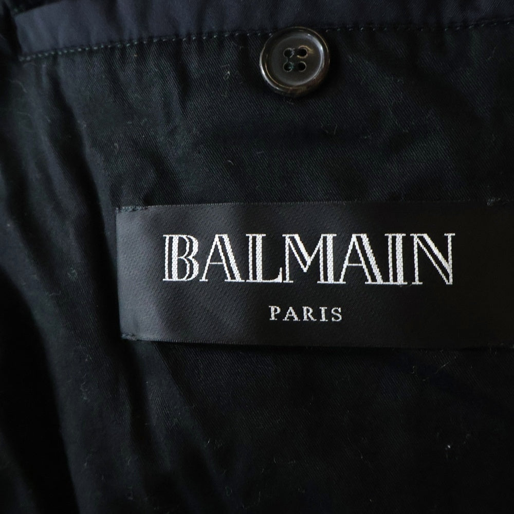 BALMAIN(バルマン) 13AW フランス製 ダブル バイカーダウンジャケット ブラック