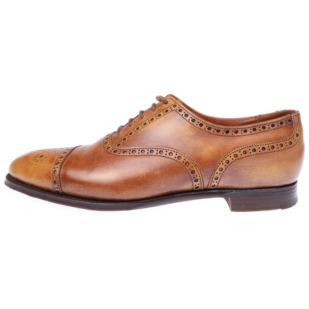 Crockett&Jones(クロケットアンドジョーンズ) BARRINGTON2 バーリントン ストレートチップ レザー ドレスシューズ ブラウン 6052