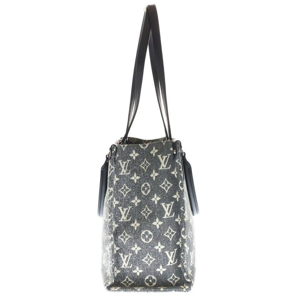 LOUIS VUITTON(ルイヴィトン) モノグラム オンザゴー MM デニム ハンドバッグ ブラック M46448 RFID レディース