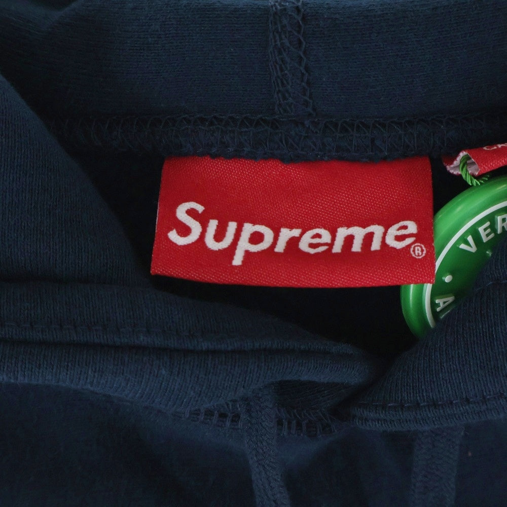 SUPREME(シュプリーム) 19AW Bandana Box logo Hooded Sweatshirt バンダナ ボックスロゴ プルオーバースウェットパーカー フーディー ネイビー