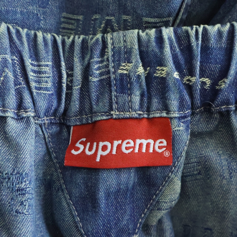 SUPREME(シュプリーム) 19AW Dimensions Logo Denim Skate Pant ディメンションズ ロゴ スケート イージーデニムパンツ ジーンズ インディゴ