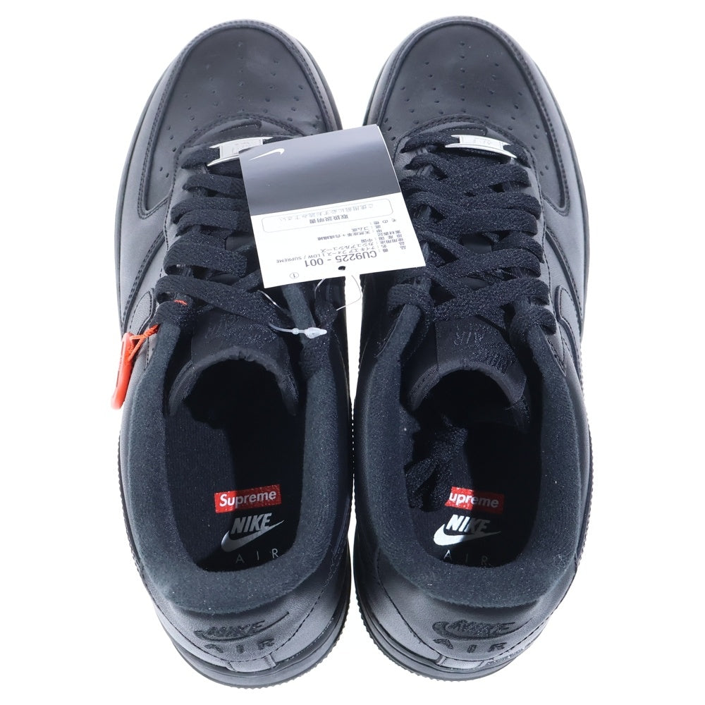 NIKE(ナイキ) ×SUPREME AIR FORCE 1 LOW エアフォース1 ローカットスニーカー ブラック US9/27cm CU9225-001