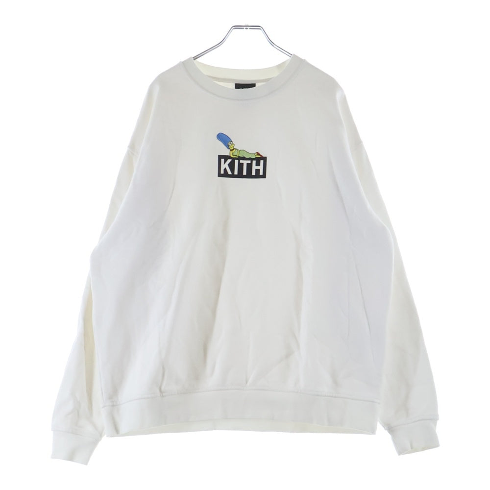 KITH(キス) ×SIMPSONS シンプソンズ クルーネックスウェットトレーナー ホワイト