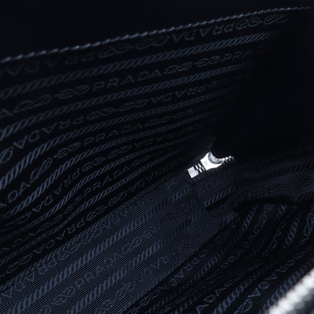 PRADA(プラダ) SAFFIANO トライアングルロゴ ブリック サフィアーノ レザー 2WAY ハンドバッグ ショルダーバッグ ブラック 2VH069 レディース