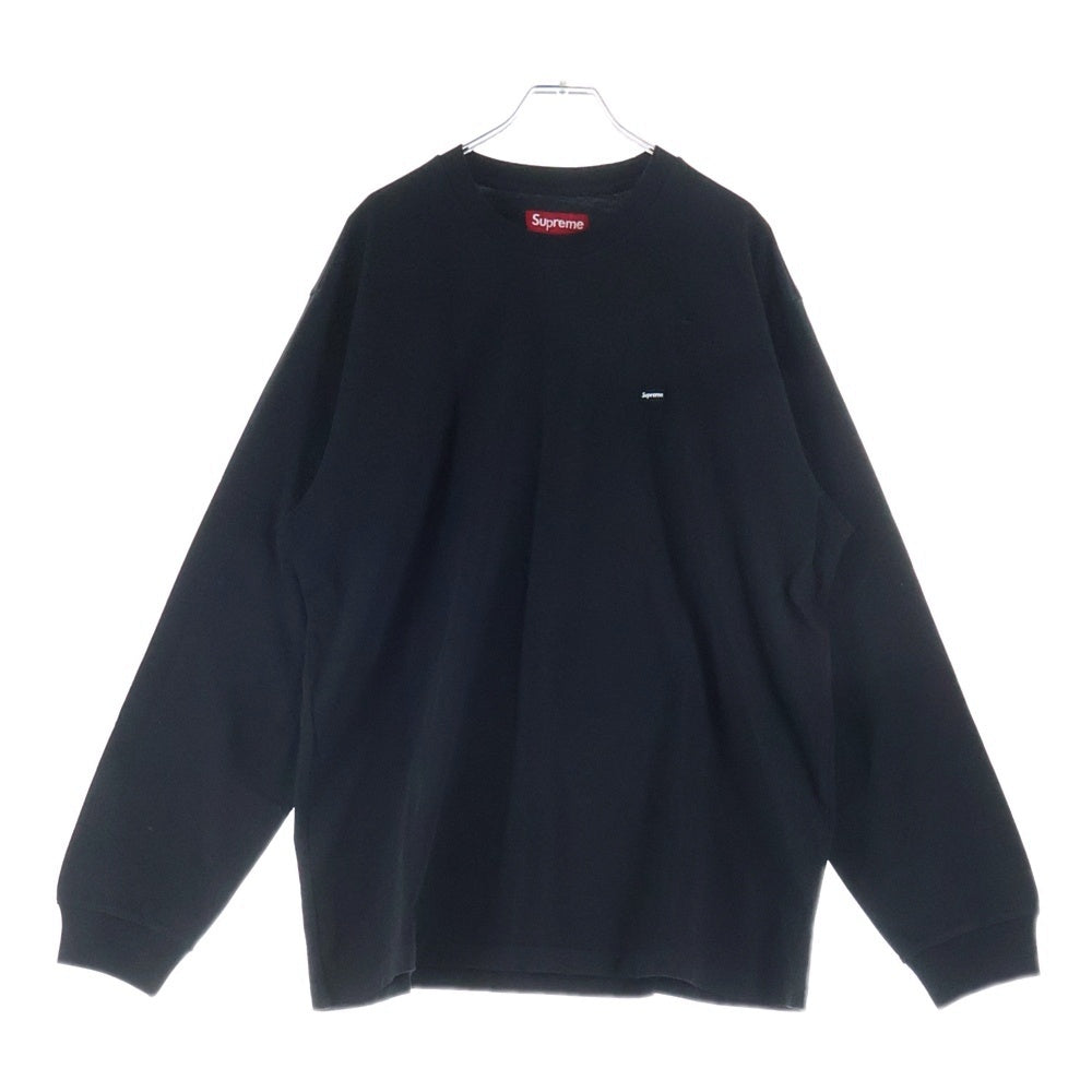 SUPREME(シュプリーム) Small Box L/S Tee スモールボックスロゴ クルーネック長袖カットソーTシャツ ブラック