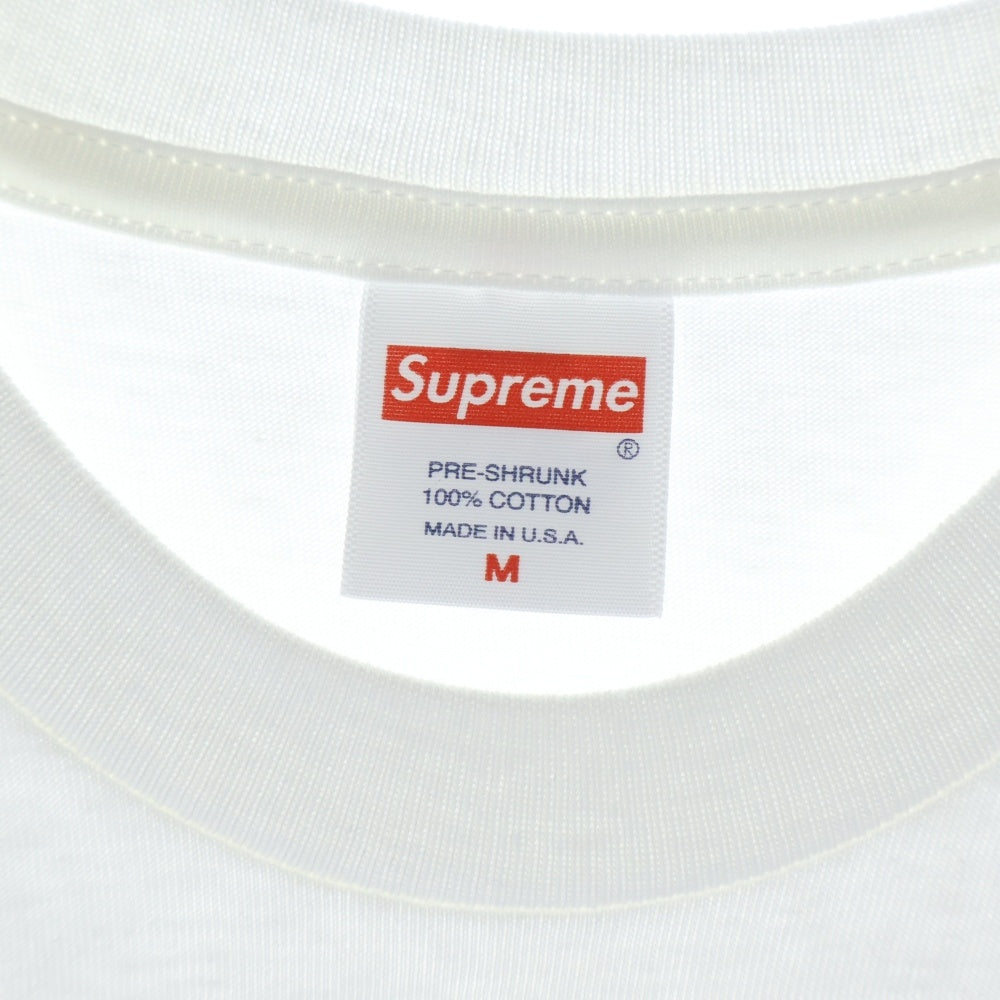 SUPREME(シュプリーム) 23SS Tonal Box Logo Tee ボックスロゴプリント クルーネック半袖カットソーTシャツ ホワイト