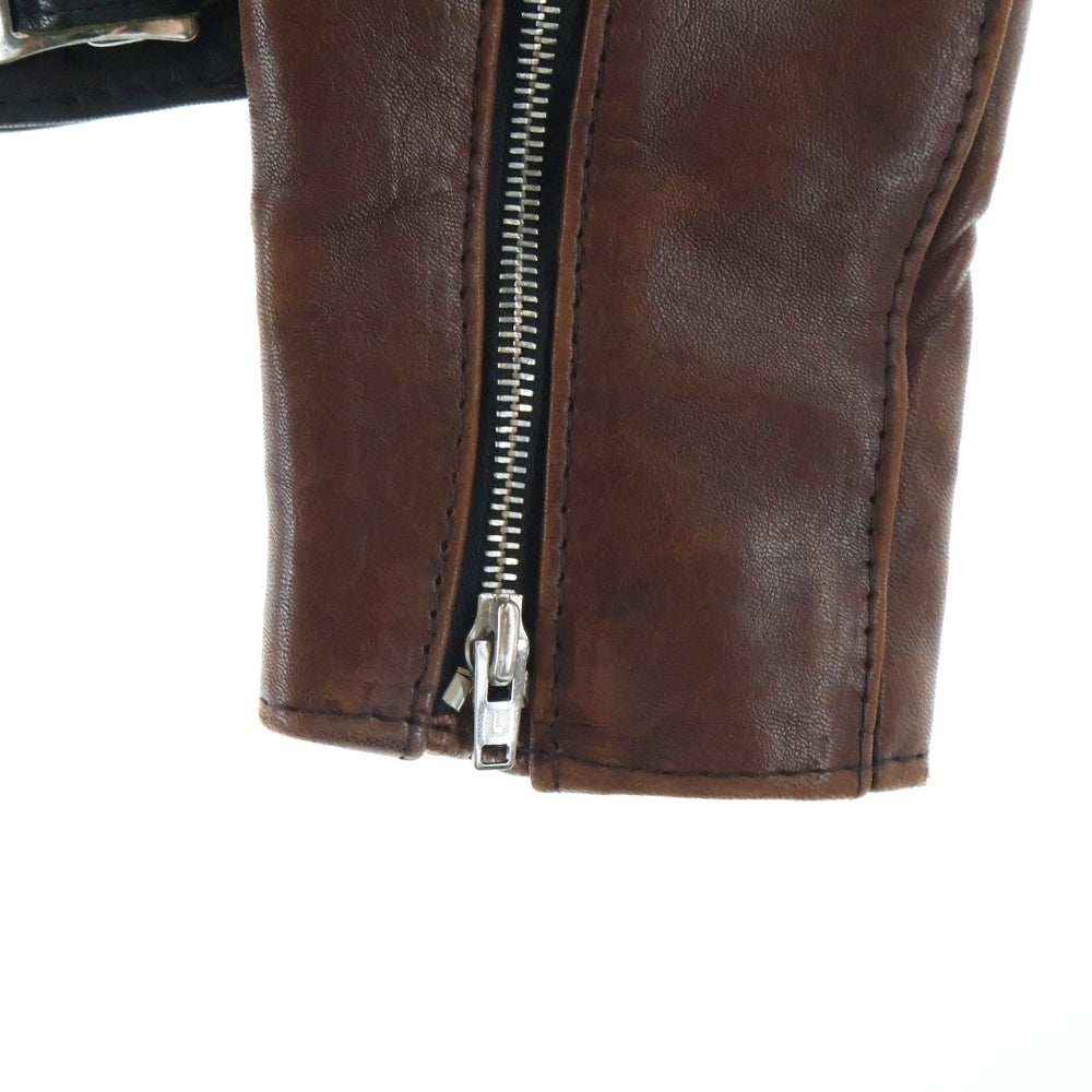 COMME des GARCONS(コムデギャルソン) 15SS AD2015 ×Lewis Leathers LIGHTNING TIGHT FIT ルイスレザー ライトニング タイトフィット クレイジーパターン ダブルライダースジャケット KO-J001