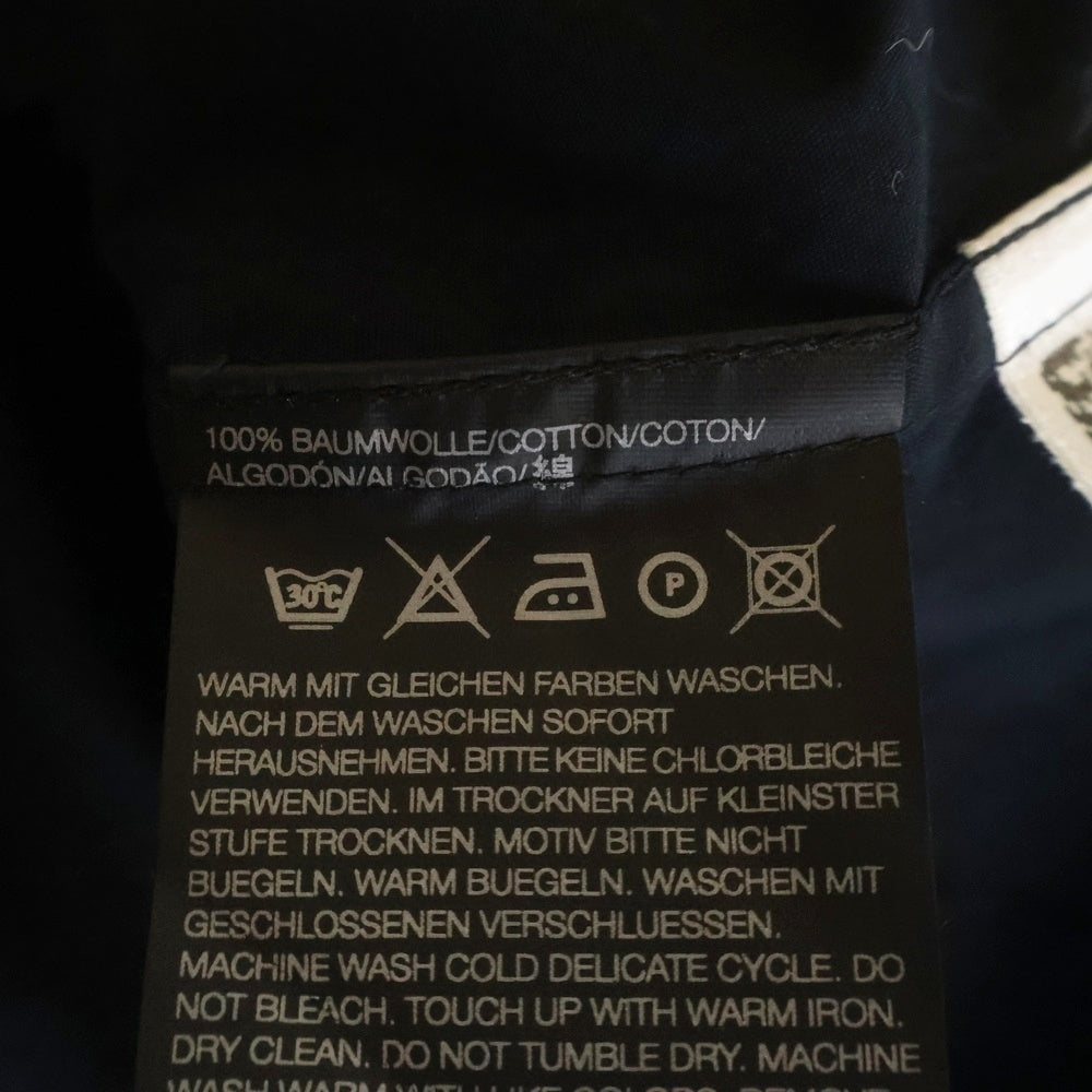 Y-3(ワイスリー) コットン バックロゴプリント 長袖シャツ ブラック BAU001