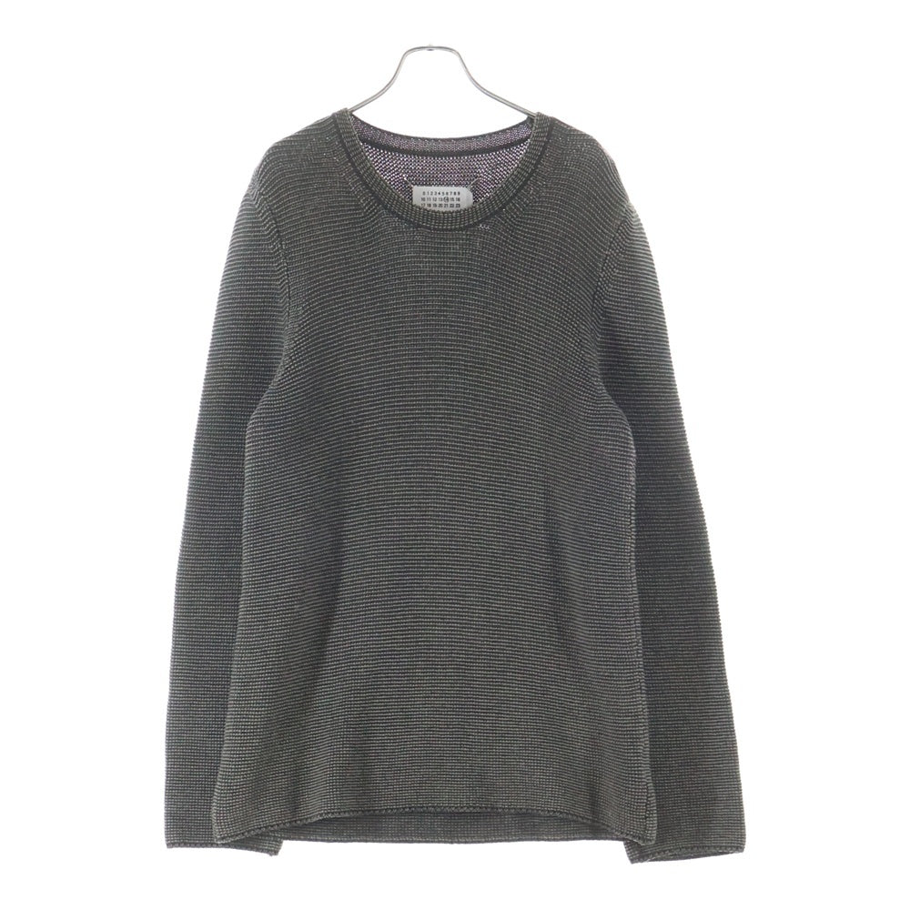 Maison Margiela(メゾンマルジェラ) 14SS COTTON KNIT SWEATER クルーネックコットンニットセーター ブラウン S50GP0017 S14792