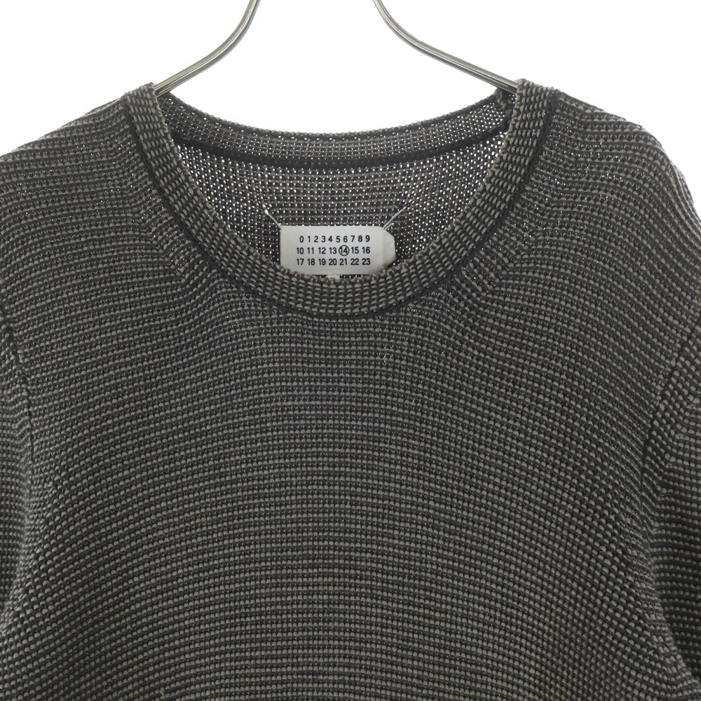 Maison Margiela(メゾンマルジェラ) 14SS COTTON KNIT SWEATER クルーネックコットンニットセーター ブラウン S50GP0017 S14792