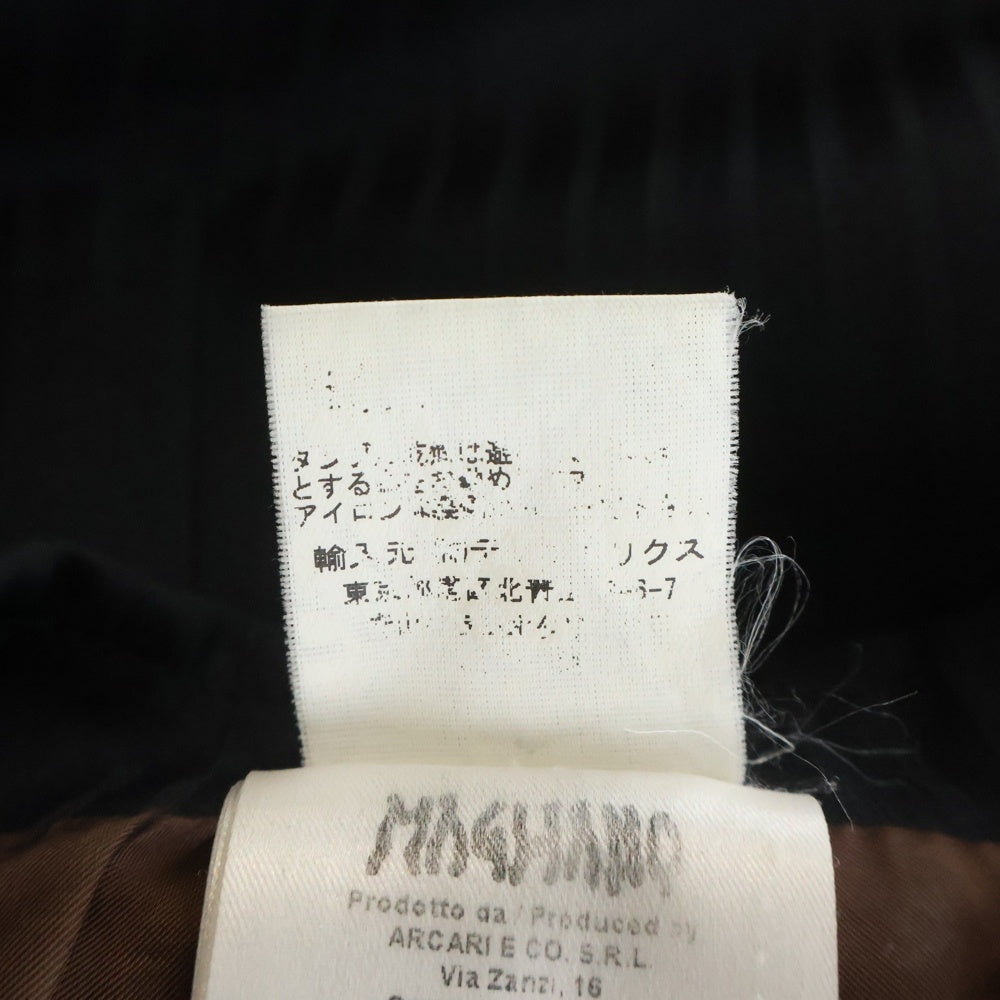 MAGLIANO(マリアーノ) ストライプ柄 5Bシングルテーラードジャケット ブラック H780046 09