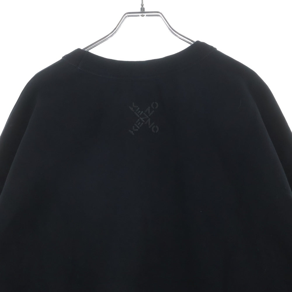 KENZO(ケンゾー) SPORT BIG X スポーツ ビッグ クルーネックスウェットトレーナー ブラック FA65SW5224MS