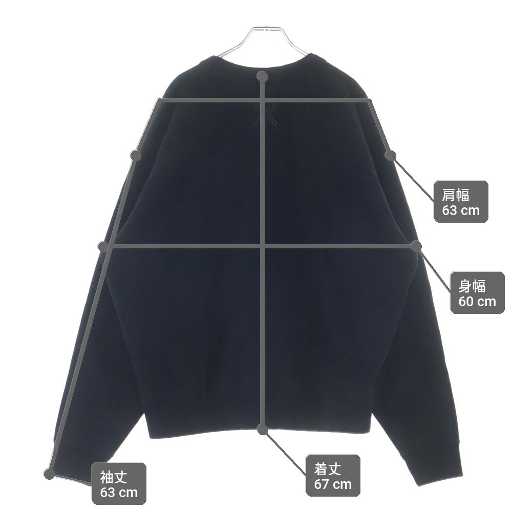 KENZO(ケンゾー) SPORT BIG X スポーツ ビッグ クルーネックスウェットトレーナー ブラック FA65SW5224MS