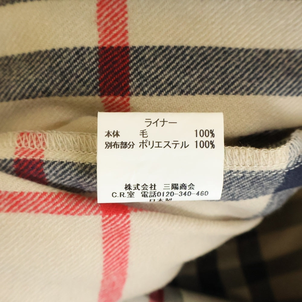 BURBERRY LONDON(バーバリーロンドン) ライナー付き 裏地ノヴァチェック ステンカラーコート ベージュ A1A85-477-42