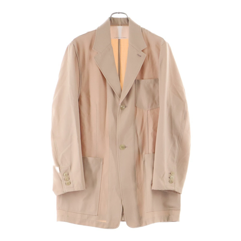 NO BRAND(ノーブランド) NONNOTTE ノノット CUTAWAY FRONT LONG JACKET カッタウェイ フロント ウール ロングジャケット ピンク N-23A-028