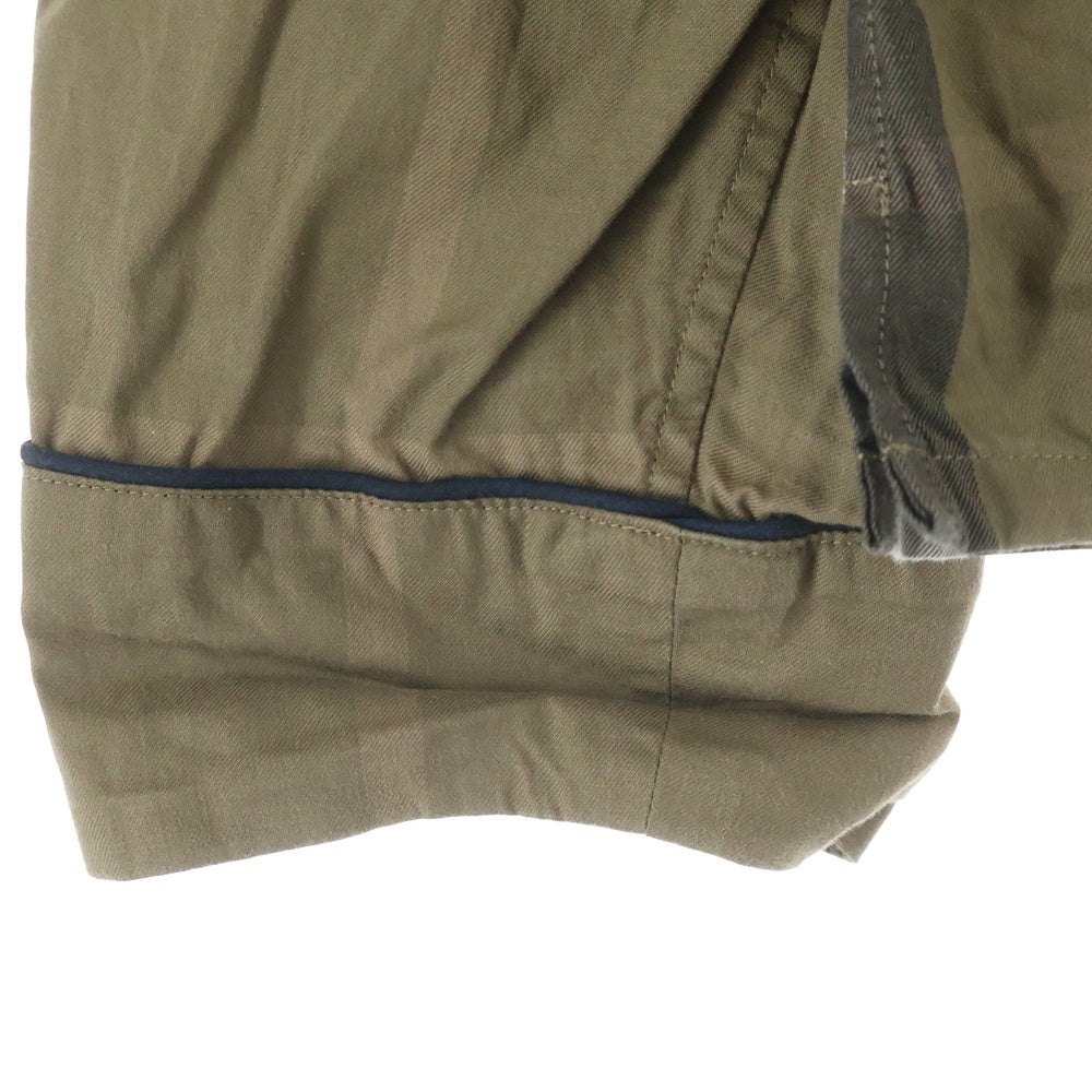 BURBERRY(バーバリー) チェック柄 長袖オープンカラーシャツ カーキ 4046148