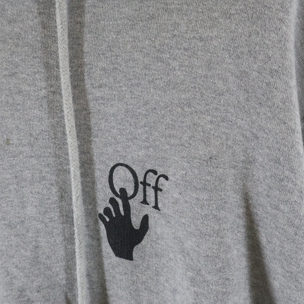OFF-WHITE(オフホワイト) 21AW DEGRADE ARROW SLIM デグレード アロー スリム フーデット スウェットパーカー グレー OMBB034F21FLE002