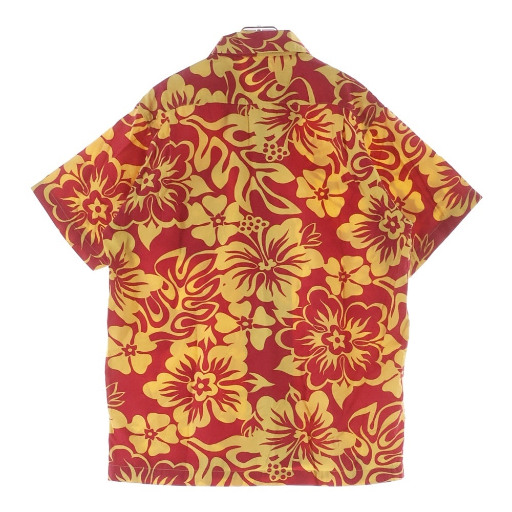 STUSSY(ステューシー) 90S VINTAGE 紺タグ ヴィンテージ 半袖アロハシャツ レッド