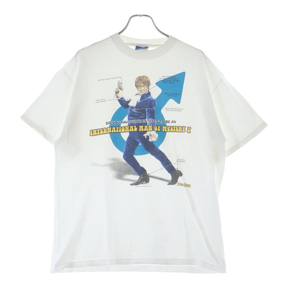 VINTAGE(ヴィンテージ) 00S VINTAGE AUSTIN POWERS ヴィンテージ オースティンパワーズ クルーネック半袖Tシャツ カットソー ホワイト