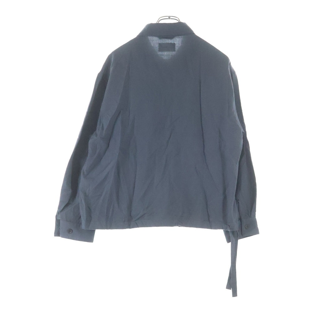 MARKAWARE(マーカウェア) 25AW HALF ZIP SERVICE SHIRT JACKET ハーフジップ サービス ウール シャツジャケット グレー A25C14BL01C