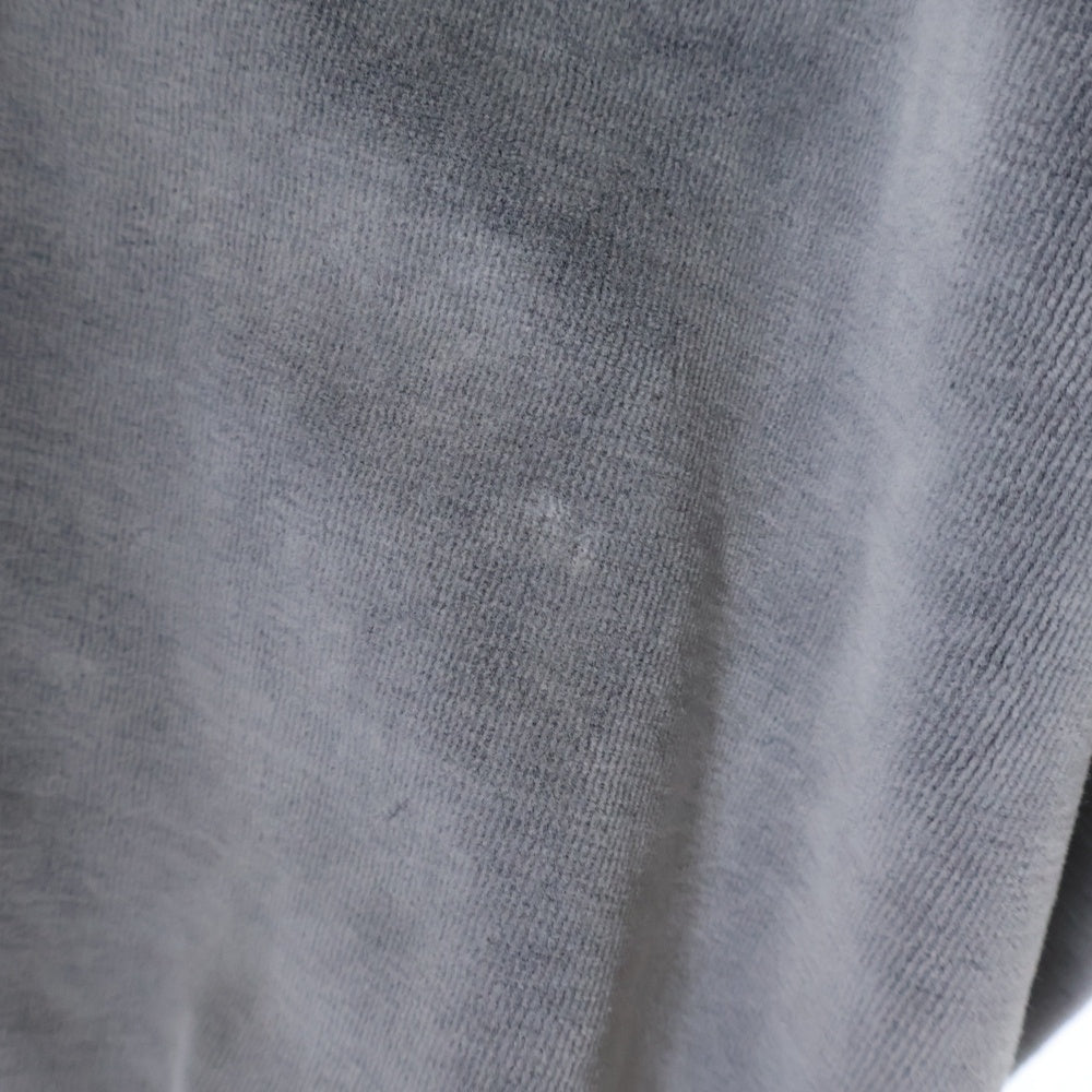 ALEXANDER WANG(アレキサンダーワン) EMBOSSED LOGO TRACK JACKET エンボスドロゴ ベロア ジップアップトラックジャケット グレー UCC4242030