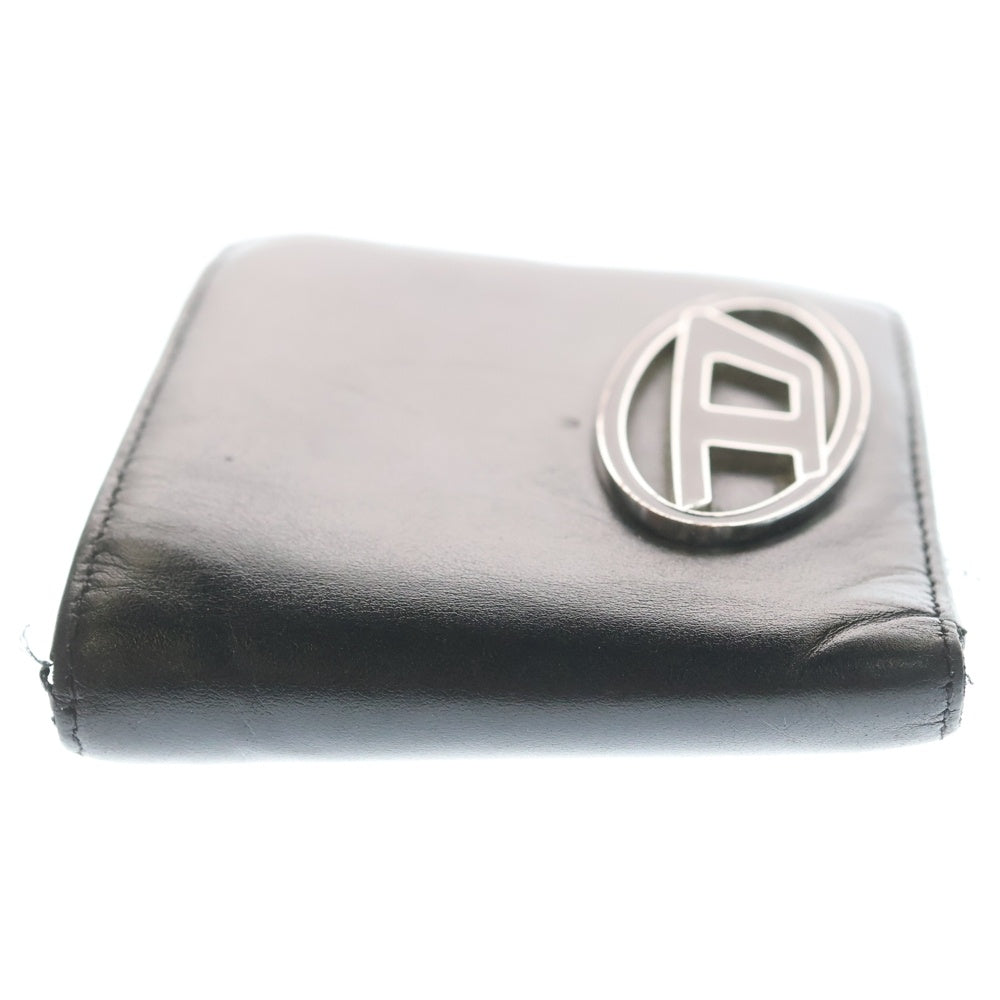 DIESEL(ディーゼル) 1DR BI FOLD COIN ワンディーアール バイフォールド コイン 二つ折り財布 コンパクトウォレット ブラック X10029