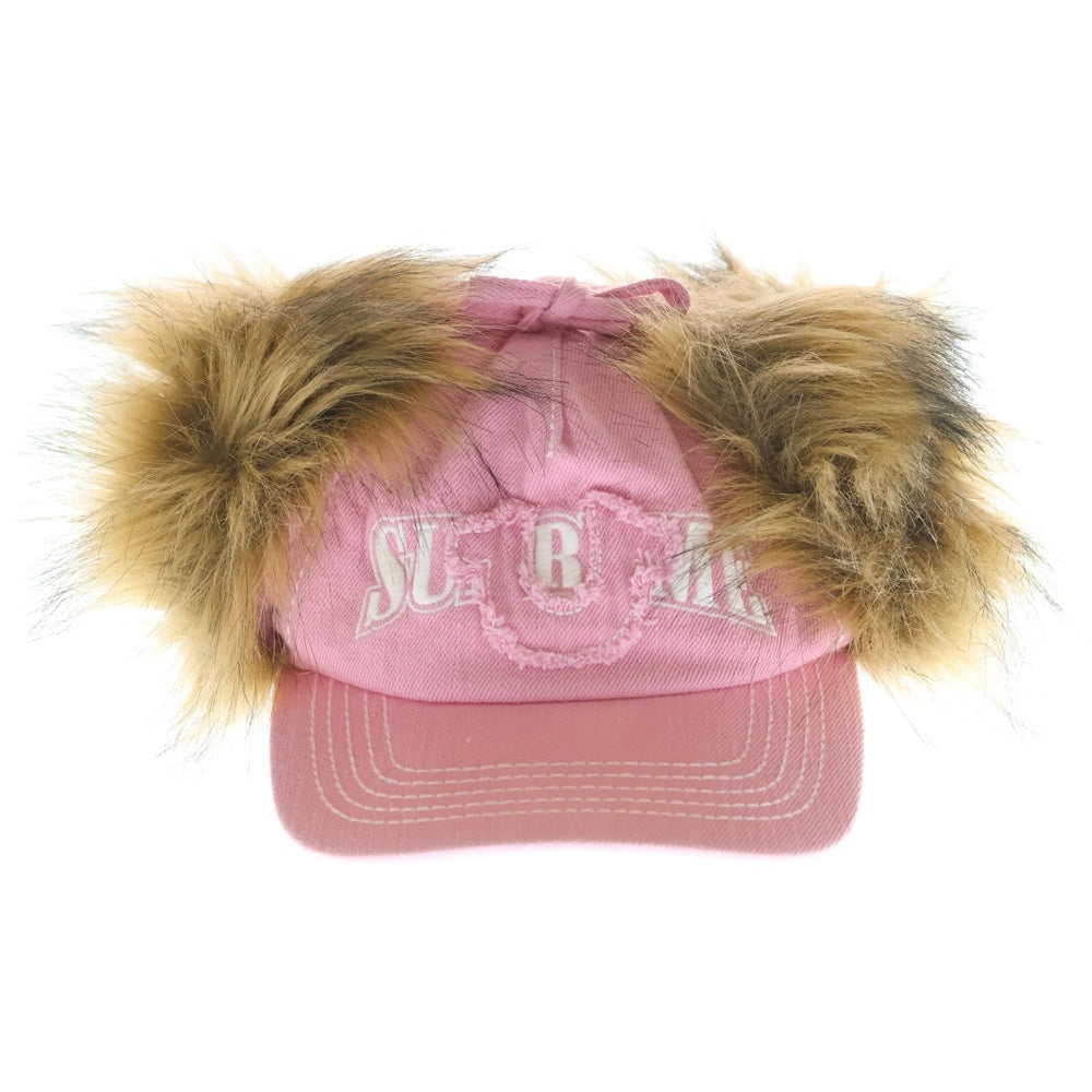 SUPREME(シュプリーム) 25AW ×True Religion Earflap 5-Panel トゥルーレリジョン イアーフラップ 5パネル ファー キャップ 帽子 ピンク