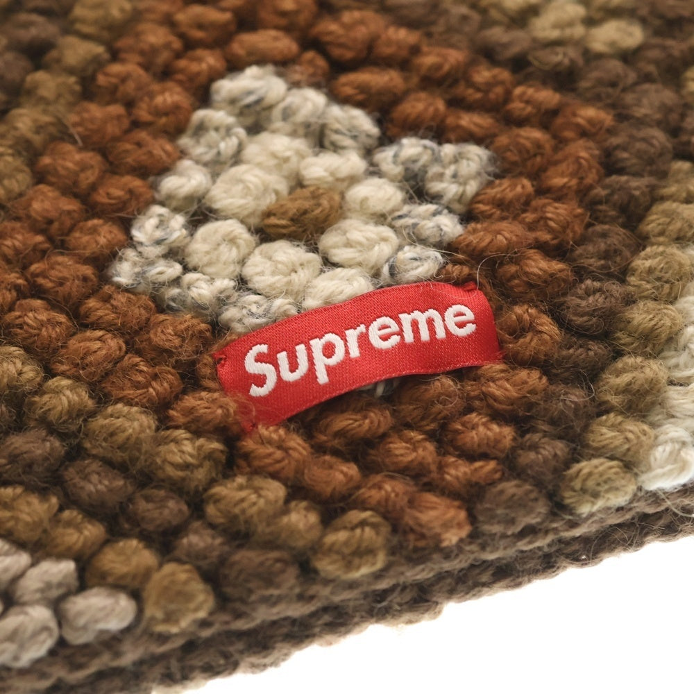 SUPREME(シュプリーム) 25AW Textured Knit Beanie テクスチャード ニット ビーニー 帽子 ブラウン
