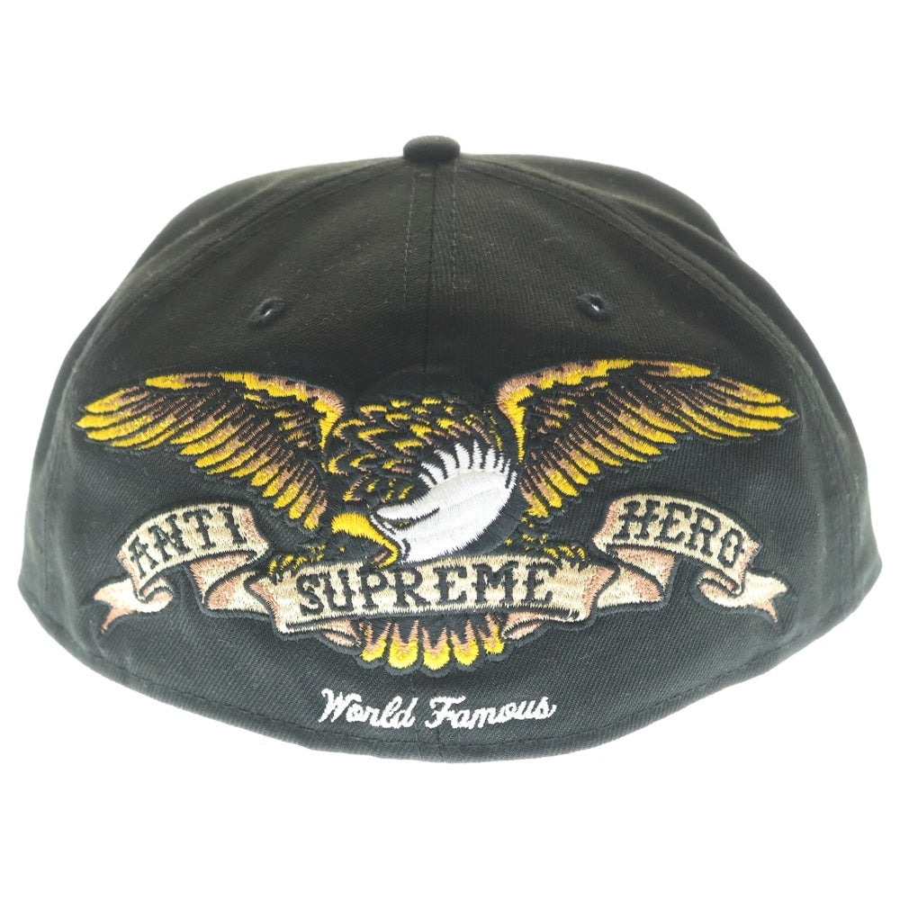 SUPREME(シュプリーム) 25AW ×NEW ERA ×ANTIHERO ニューエラ アンタイヒーロー キャップ 帽子 ブラック
