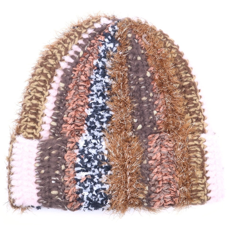 SUPREME(シュプリーム) 25AW Tinsel Stripe Beanie チンセルストライプ ビーニー ニット帽 ブラウン