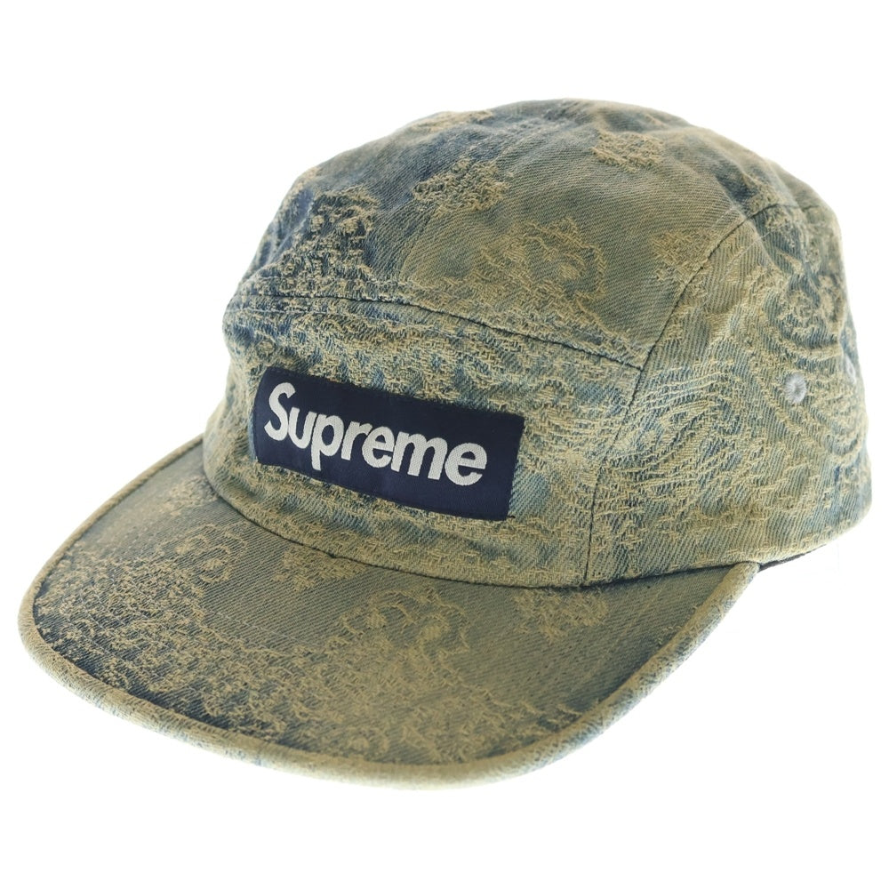 SUPREME(シュプリーム) 25SS Bandana Jacquard Denim Camp Cap バンダナジャガード デニムキャンプキャップ インディゴ