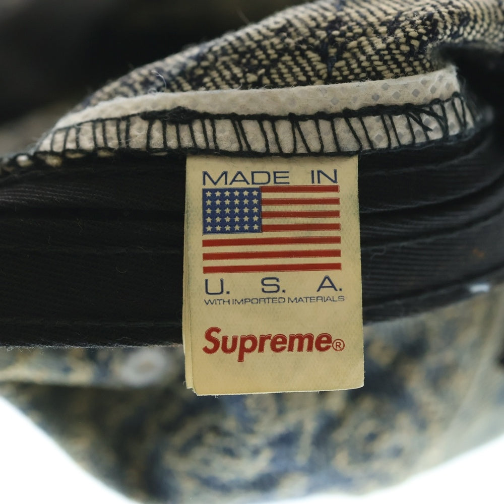 SUPREME(シュプリーム) 25SS Bandana Jacquard Denim Camp Cap バンダナジャガード デニムキャンプキャップ インディゴ
