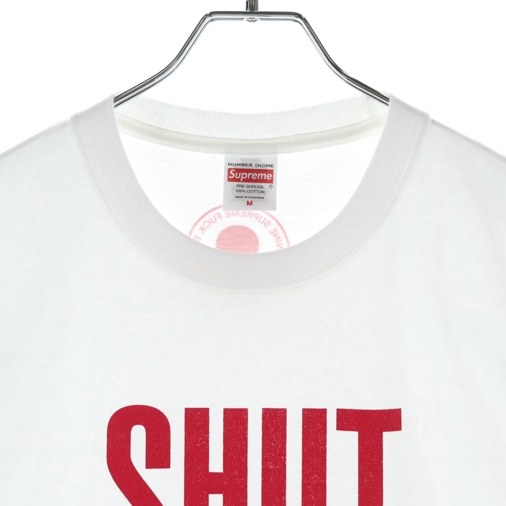 SUPREME(シュプリーム) 25AW ×NUMBER (N)INE Shut Up Tee ナンバーナイン シャットアップ クルーネック半袖Tシャツ カットソー ホワイト