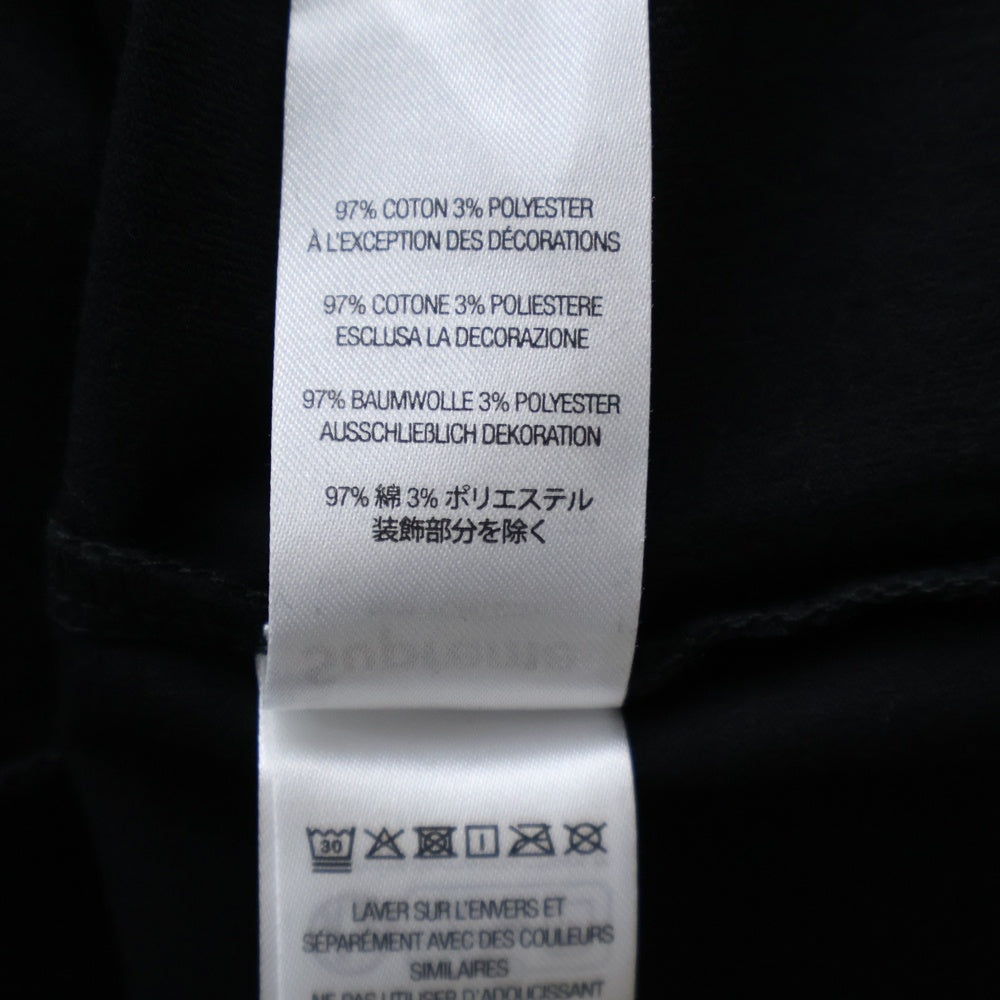 SUPREME(シュプリーム) 25AW Intarsia Sleeve L/S Top インターシャスリーブ クルーネック長袖Tシャツ カットソー ブラック