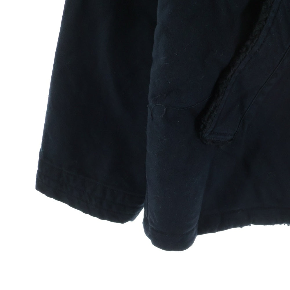 SUPREME(シュプリーム) 25AW ×NUMBER (N)INE Faux Shearling Hooded Coat ナンバーナイン フェイクシアリング フーデッドコート ジャケット ブラック