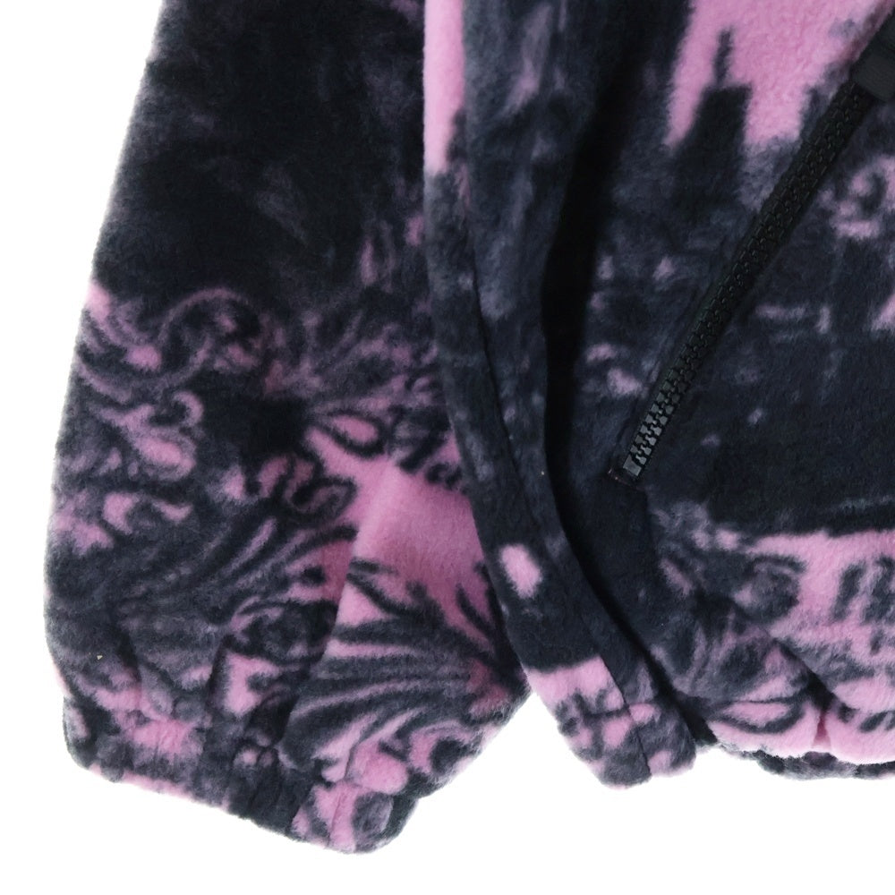 SUPREME(シュプリーム) 25AW New York Fleece Jacket 総柄 ニューヨーク フリースジャケット ピンク