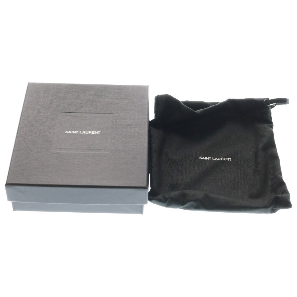 SAINT LAURENT PARIS(サンローランパリ) フロントロゴ レザー カードケース ブラック 469338 レディース