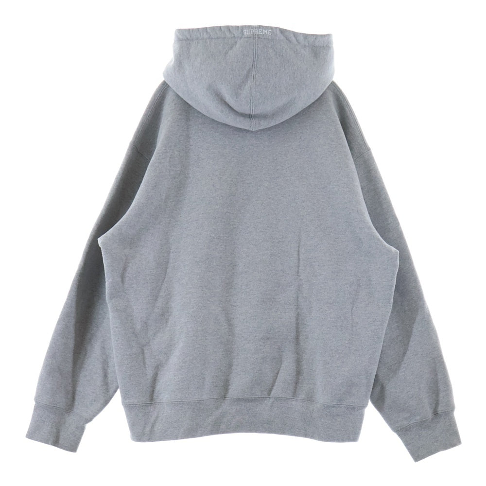 SUPREME(シュプリーム) 22AW S Logo Hooded Sweatshirt エンブロイダリーロゴ フーデットスウェットシャツ プルオーバーパーカー トレーナー グレー